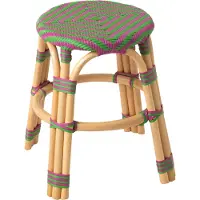 Jline kruk Geo - riet - roze/groen - 2 stuks