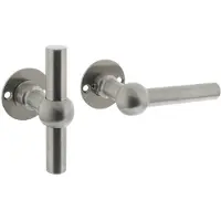 Intersteel Deurkruk L/T bol op rozet - RVS