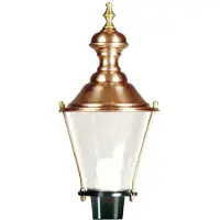 Ks Verlichting Nostalgische lantaarnlamp Hoorn M29 zwart met kap zwart