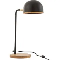J-Line Table lamp evy iron/wood black/natural