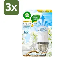Air Wick Essential Oils - Elektrische Geurverspreider Starterkit - Sering & Fris Linnen - 19ml - Bulkverpakking - 3 stuks