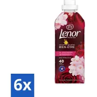 Lenor 6 x Passion - Wasverzachter - Jasmijn en Roos - 40 Wasbeurten - Wasverzachter - - Jasmijn - Roos - Rose De Mai