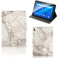 B2Ctelecom Lenovo Tab E10 Leuk Tablet hoesje Marmer Beige