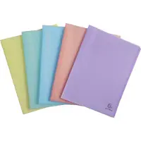 Exacompta 20x Showalbum in halfharde polypropyleen Chromaline Pastel 20 tassen - 40 zichten A4 - Geassorteerd - 88270E