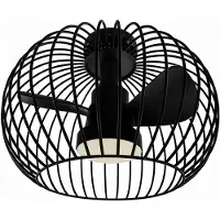Ylumen Plafondventilator Wire Ø 40 cm zwart