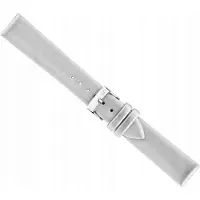 Morellato Satin 16mm Zilver Leren Horlogeband - Italiaans design