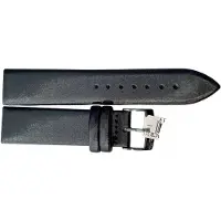 Morellato Leren Horlogeband 20 mm Zwart - Satijnen afwerking