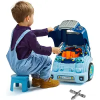Vevor 60-delige autoreparatieset voor kinderen met afneembare onderdelen