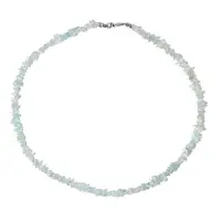 Cavill - Zilveren Halsketting 925 Sterling Zilver met 65,41 ct Braziliaanse Aquamarijn - Gerhodineerd - Fancy Kraal - 45 cm Elegant Dames Sieraad