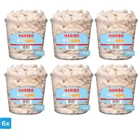 Haribo Schuim Witte Muizen (6x 150 stuks)