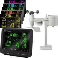 Bresser 5-in-1 Professional Weather Center met 256 kleurenweergave (zwart)