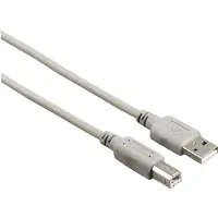 Hama 00200902, 5 meter, USB A, USB B, USB 2.0, 0,48 Gbit/s, grijs