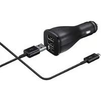 Samsung USB C Dual Autolader 1,5M Zwart 2A