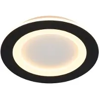 Searchlight Plafonniere Ringo Ø 39cm Zwart
