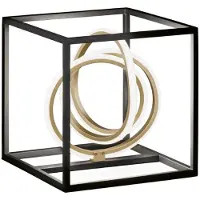 FISCHER&HONSEL GMBH LED-tafellamp Gisi, dimbaar, zwart, Woon-/ Eetkamer, metaal, Modern, LED tafellamp