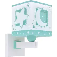 DALBER Groene wandlamp Moonlight voor kinderkamer