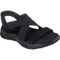 SKECHERS Slip-ins: GO WALK Flex dames sandalen zwart maat 37