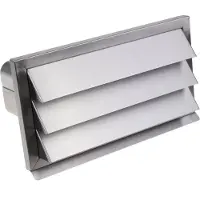 NOVY 906407 muurdoorvoer in inox met terugslagklep
