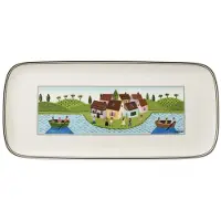 Villeroy & Boch Kuchenplatte Charm & Breakfast Design Naif 34,5 x 15,8 cm