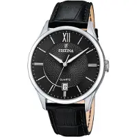 Festina Analoog horloge 'Date watch ACERO CLASICO' zwart