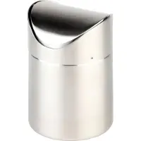Assheuer & Pott tafelprullenbak - RVS mat - swingdeksel met bajonetsluiting - 1,2 l - Ø 12 cm