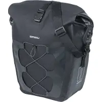 Basil Navigator Waterproof L enkele tas MIK Hooks- 25-31L- zwart