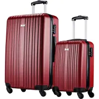 Slazenger Kofferset | | 2-delig (Hand- en ruimbagage, Rood)