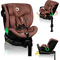 Lionelo - Harmony i-Size - autostoel - 360' draaibare basis - brede zitting - Achterwaarts gericht tot 105 cm (18 kg)