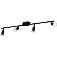 Eglo Plafondlamp Buzz-Led 4-lichts zwart