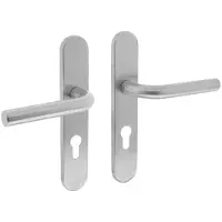 Intersteel Deurkruk Recht op Schild PC72 RVS Geborsteld