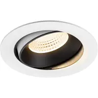 SLV Inbouwspot Numinos Move Xl Wit Zwart 2700k 55gr