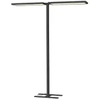 SLV Led kantoor vloerlamp Worklight Pro zwart - dubbel