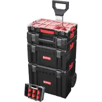 Qbrick System Patrol Pro Serie - Mobiele Werkplaats - 5-in-1 Systeem - Opklapbaar Handvat - Grote Wielen