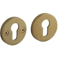 Intersteel Cilinderrozetten éénzijdig verdekt ø55x8mm met nokken ø8mm PVD messing mat