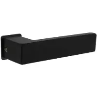 Intersteel Deurkruk Amsterdam op minimalistische rozetten - RVS/mat zwart