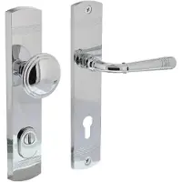 Intersteel voordeurbeslag Helena PC92mm met kerntrekbeveiliging - chroom