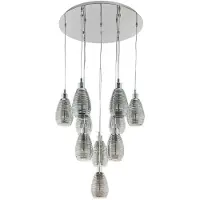 Eglo 10-lichts hanglamp Siracusa chroom