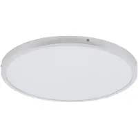 Eglo Plafonniere Fueva 1 zilvergrijs rond 3000K