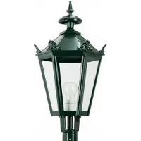 Ks Verlichting Nostalgische lantaarnlamp Bergum K7A met kronen - zwart