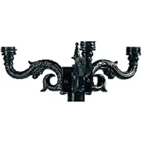 Ks Verlichting Nostalgisch Ornament 3 Lichts Zwart