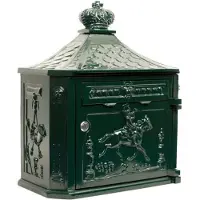 Ks Verlichting Mailbox Postbos B4 muurbus - groen
