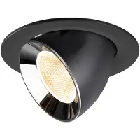 SLV Inbouwspot Numinos Gimble L zwart/chroom 2700K - 20gr