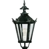 Ks Verlichting Nostalgische lantaarnlamp Bergum K7 met kronen - zwart