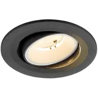 SLV Inbouwspot Numinos Move S zwart/wit 2700K - 55gr