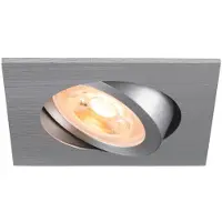 SLV Inbouwspot New Tria 68 vierkant - aluminium - GU10