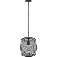 Eglo Zwarte hanglamp Rinroe Ø 32,5cm