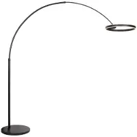 Steinhauer Design booglamp Ringlux zwart