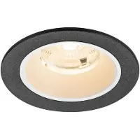 SLV Inbouwspot Numinos S zwart/wit 2700K - 55gr