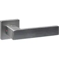 Intersteel Cunera deurkruk met blokkeermechanisme Prolock op vierkant rozet - RVS