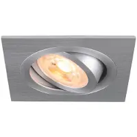 SLV Inbouwspot New Tria 75 vierkant - aluminium - GU10